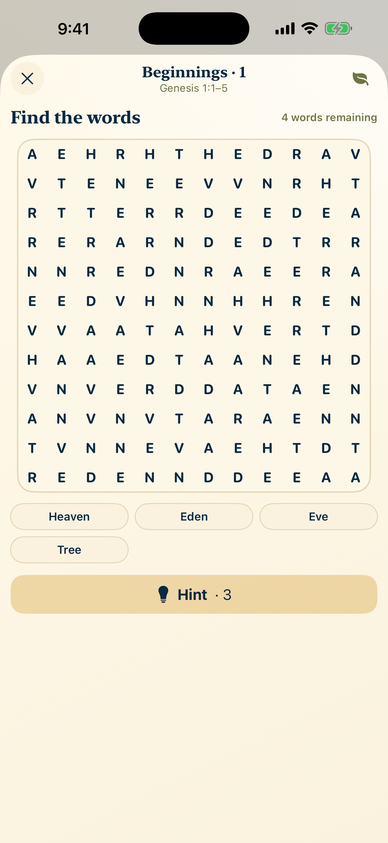 Bible Word Journey: Search — Screenshot 2