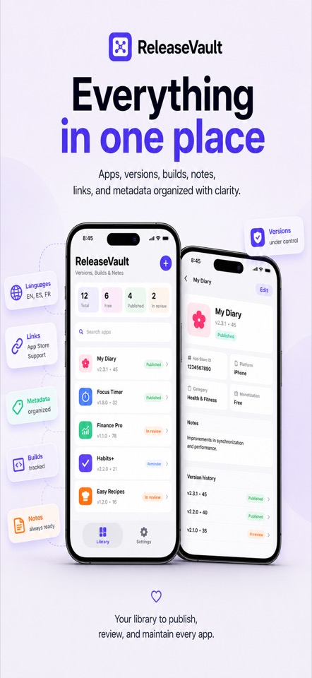 ReleaseVault: ASO Metadata screenshot 2