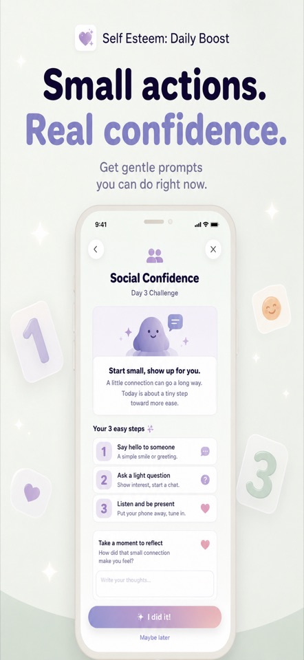 Self Esteem: Daily Boosts screenshot 3